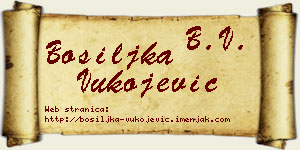 Bosiljka Vukojević vizit kartica